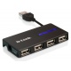 Карманный USB 2.0 концентратор D-Link DUB-104 в Бердске, USB хаб DLink DUB104 (Бердск)