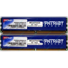 Память 1Gb (2x512Mb) DDR2 Patriot PSD251253381H pc4200 533MHz (Бердск)