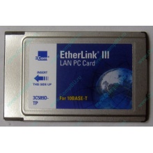 Сетевая карта 3COM Etherlink III 3C589D-TP (PCMCIA) без LAN кабеля (без хвоста) - Бердск